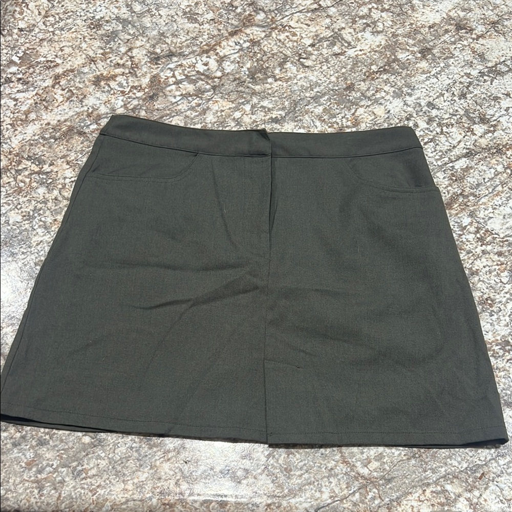 American Eagle Outfitters Green Mini Skirt Work